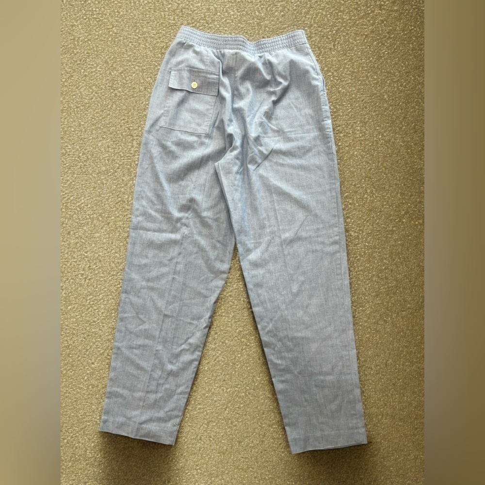 Vintage Chambray 80’s Elastic High Waist Pants - Picture 2 of 8